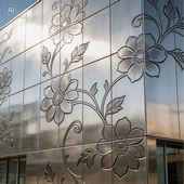 Painel decorativo cortado a laser